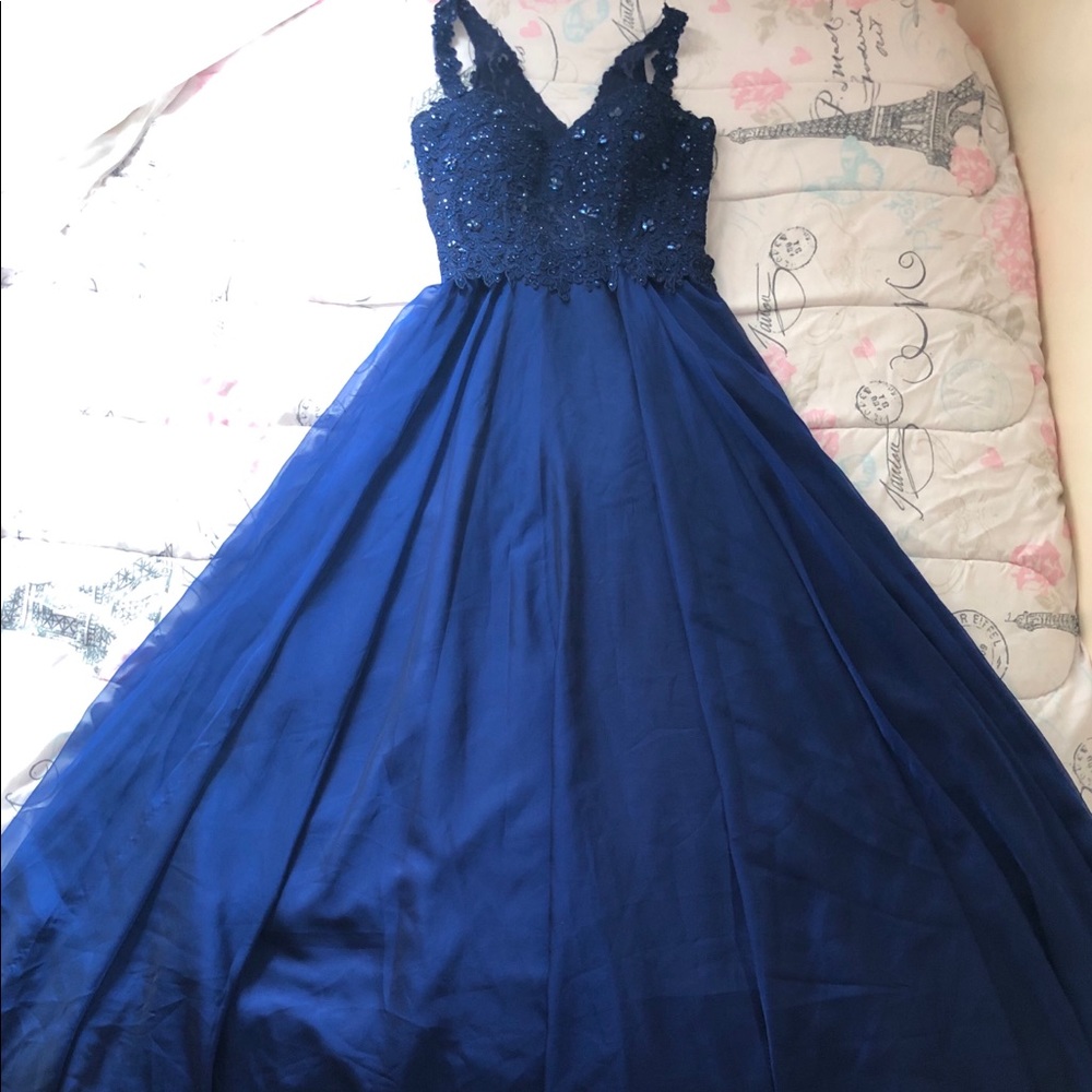 Deep Blue Prom Dress